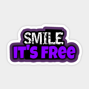 Smile! It's free Sticker